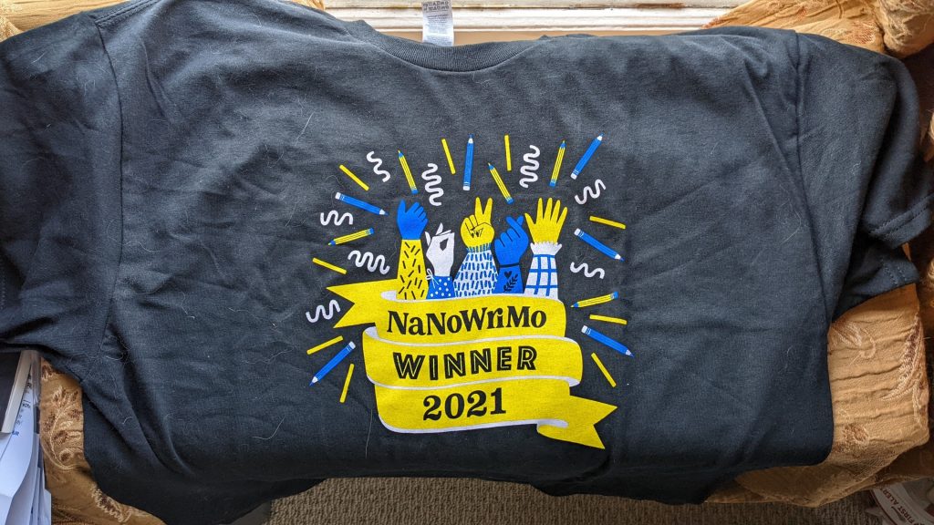 NaNoWriMo 2021 Winner Shirt